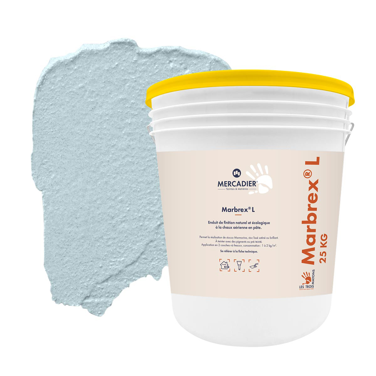 Enduit de Chaux Naturelles - Marbrex L - Couleur SARTINE