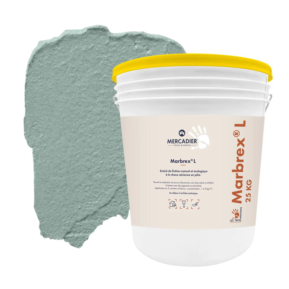 Enduit de Chaux Naturelles - Marbrex L - Couleur TREMPETTE