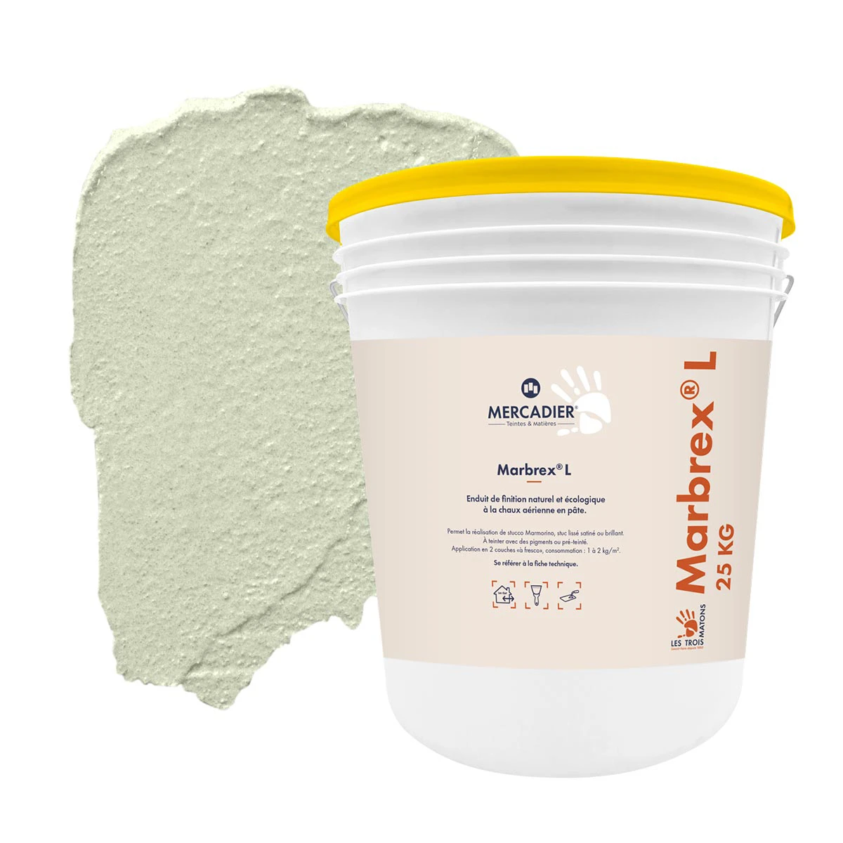 Enduit de Chaux Naturelles - Marbrex L - Couleur ZOU