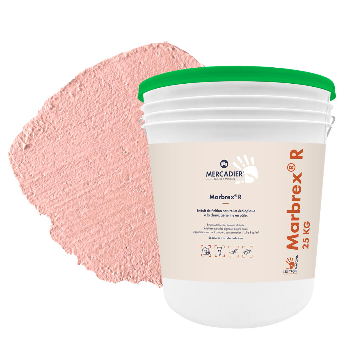Enduit de Chaux Naturelles - Marbrex R - Couleur BOUDIOU