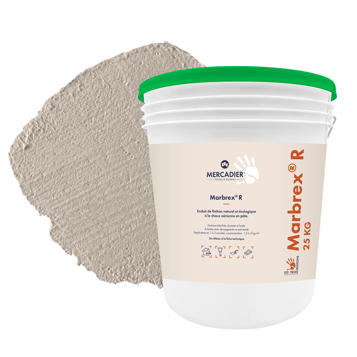 Enduit de Chaux Naturelles - Marbrex R - Couleur CALABRUN