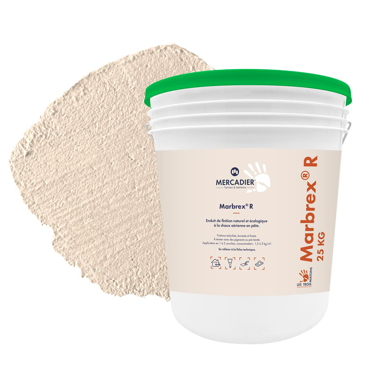 Enduit de Chaux Naturelles - Marbrex R - Couleur CALISSON