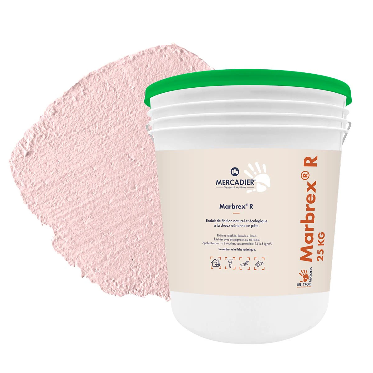 Enduit de Chaux Naturelles - Marbrex R - Couleur FANNY