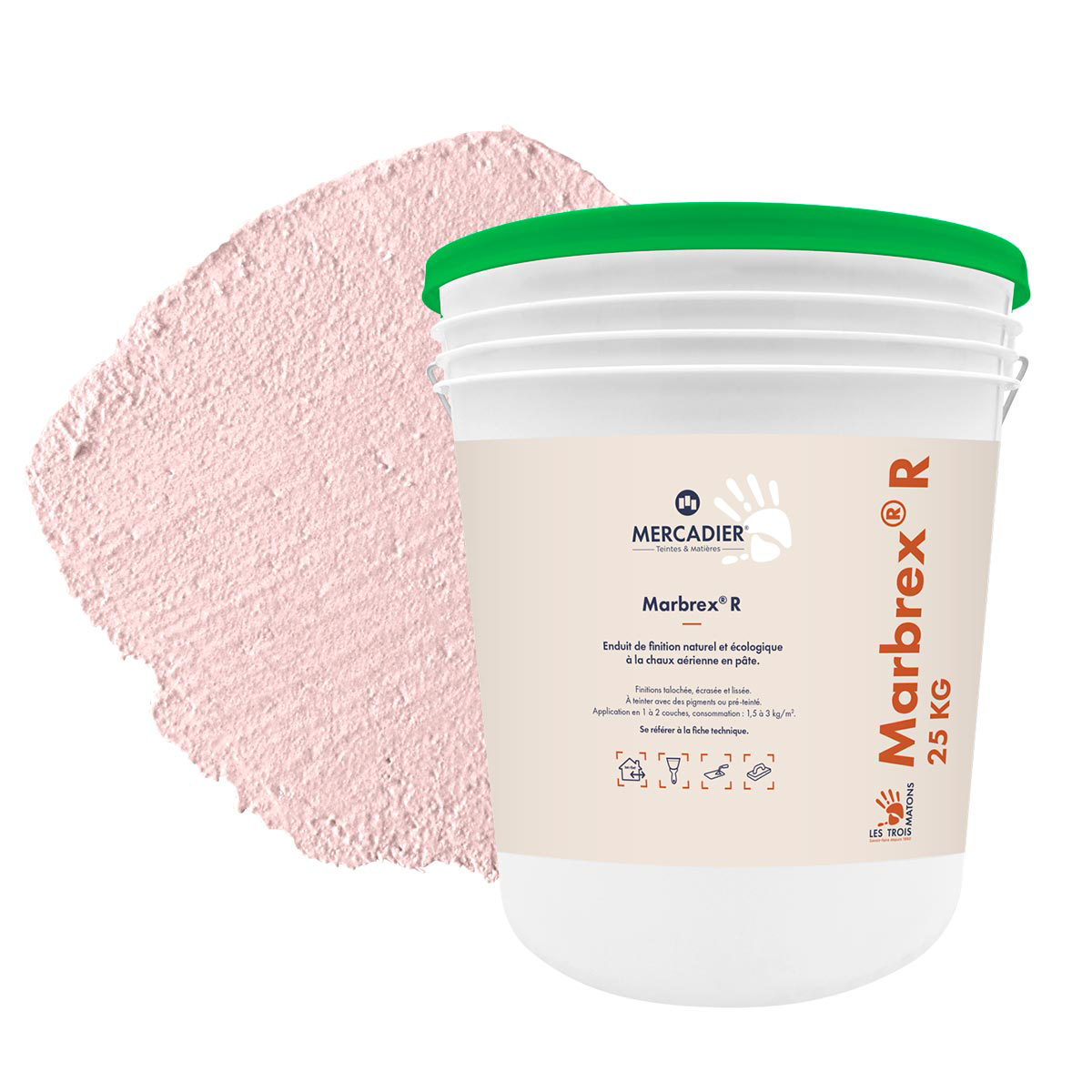 Enduit de Chaux Naturelles - Marbrex R - Couleur FANNY