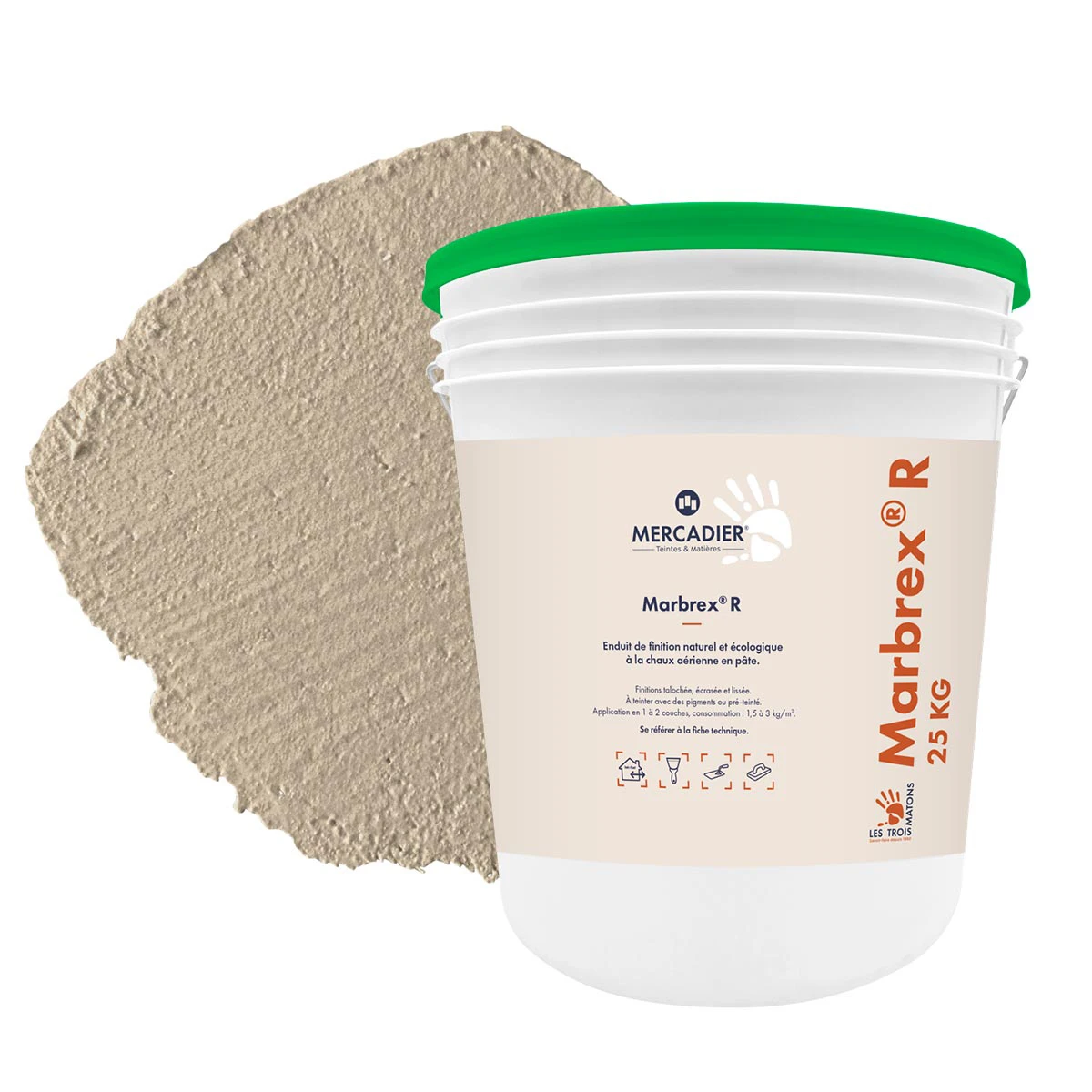Enduit de Chaux Naturelles - Marbrex R - Couleur FRIOUL