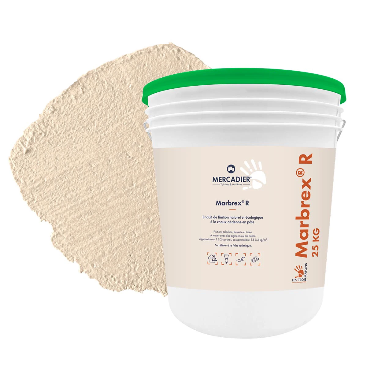 Enduit de Chaux Naturelles - Marbrex R - Couleur GAMATE