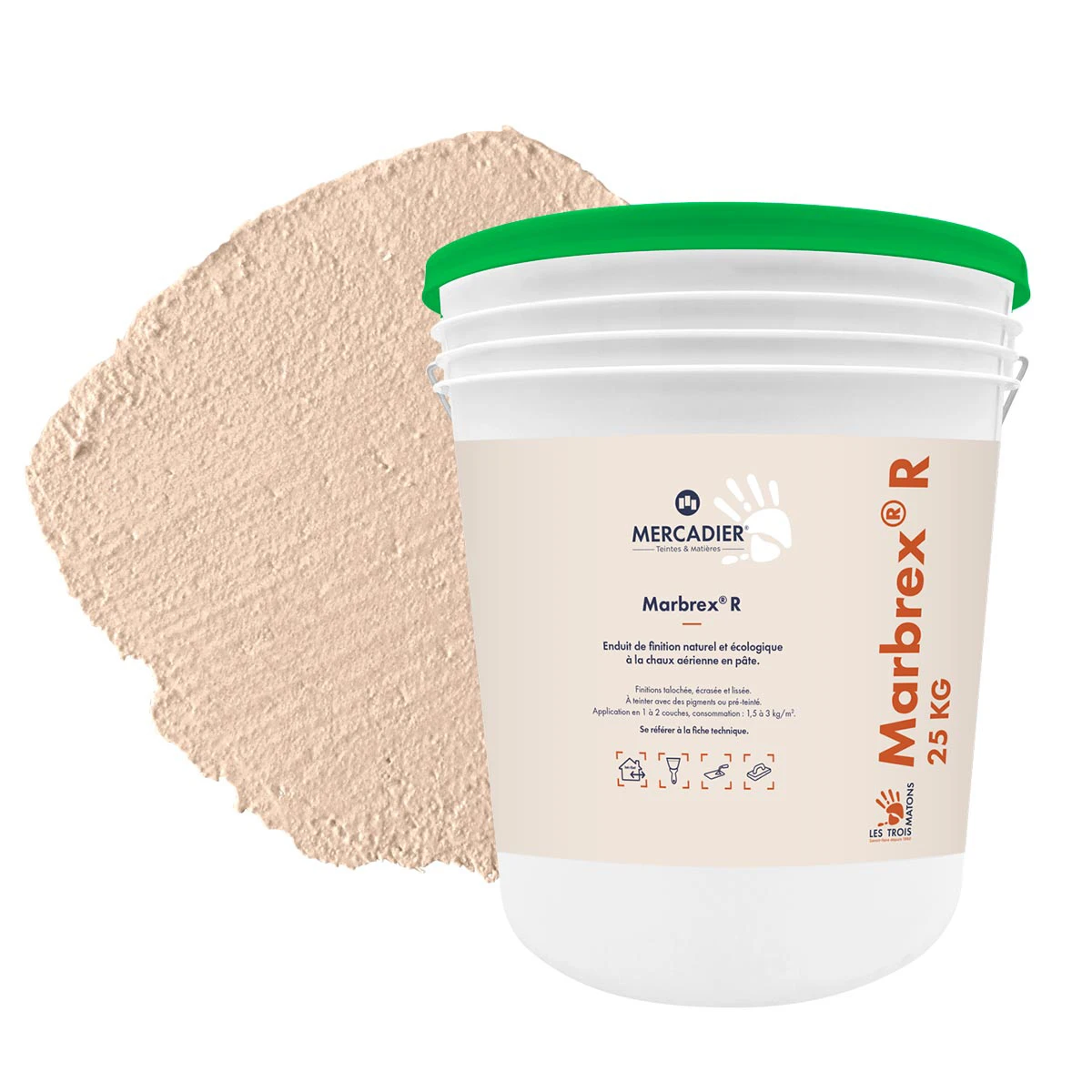 Enduit de Chaux Naturelles - Marbrex R - Couleur IMOUCHA