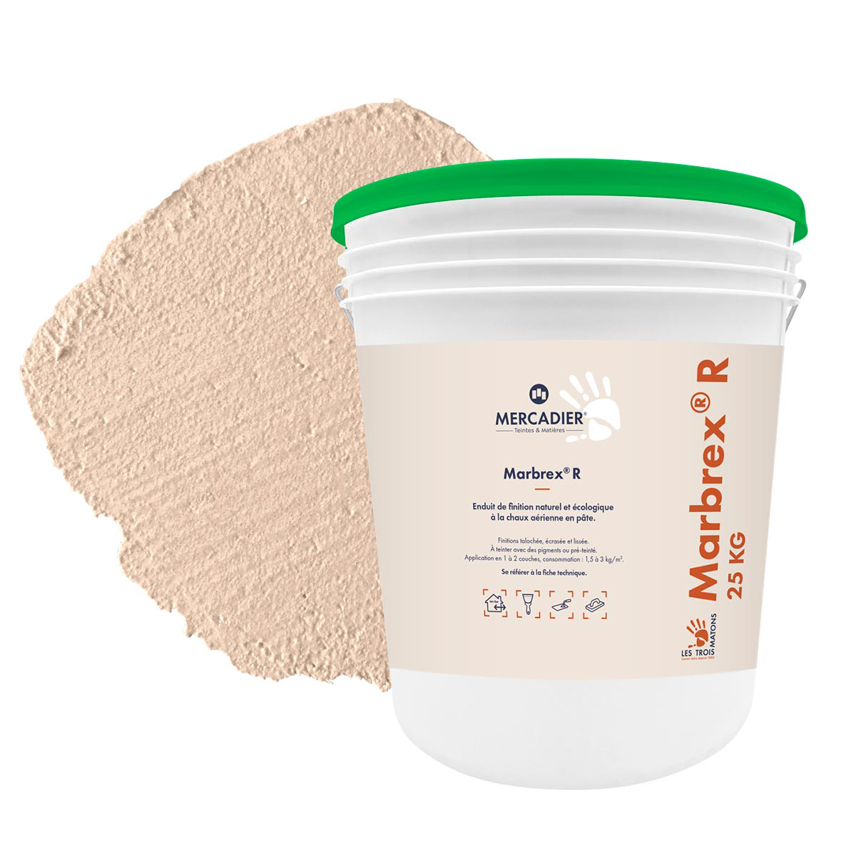 Enduit de Chaux Naturelles - Marbrex R - Couleur IMOUCHA