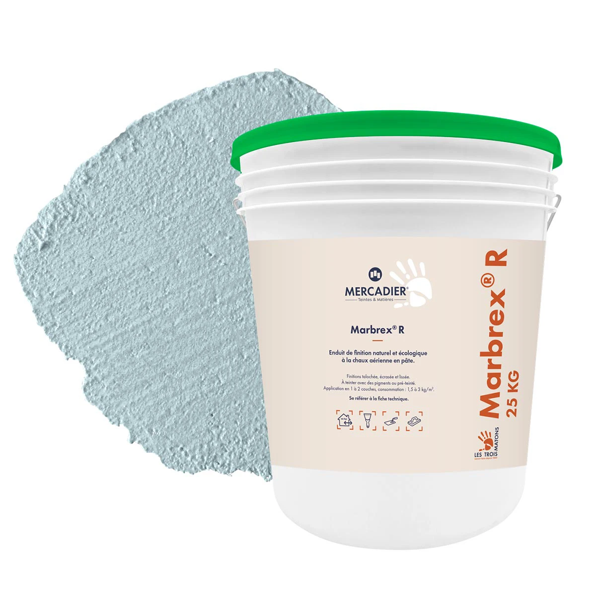 Enduit de Chaux Naturelles - Marbrex R - Couleur SARTINE
