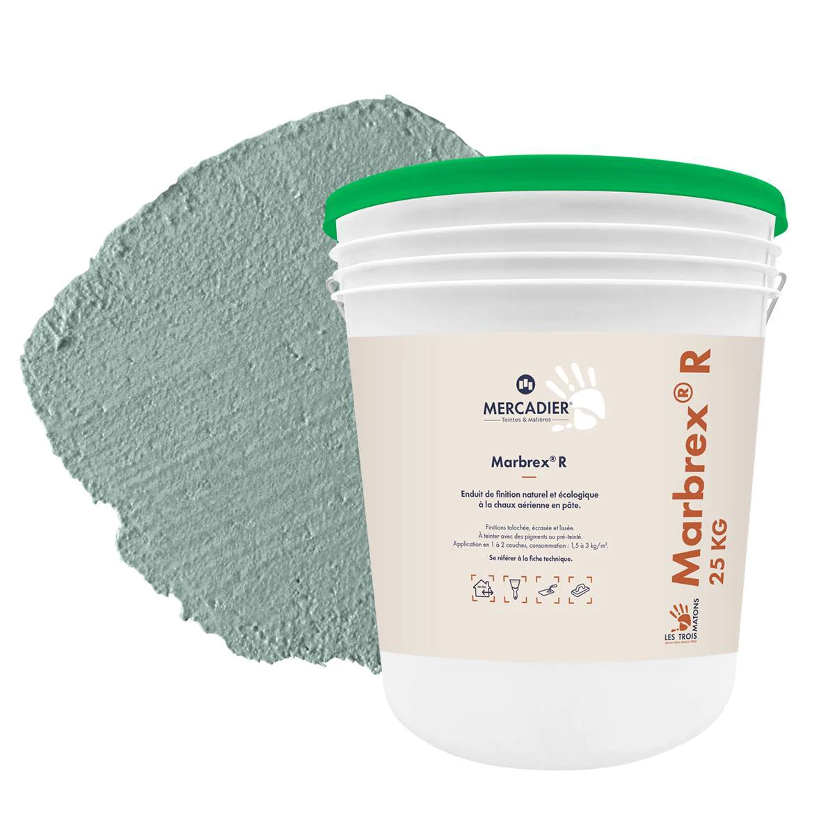 Enduit de Chaux Naturelles - Marbrex R - Couleur TREMPETTE