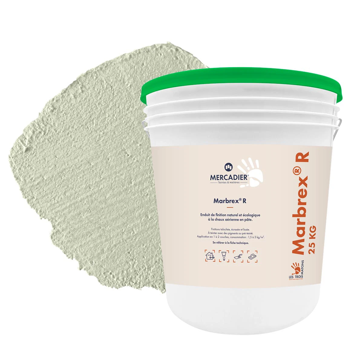 Enduit de Chaux Naturelles - Marbrex R - Couleur ZOU