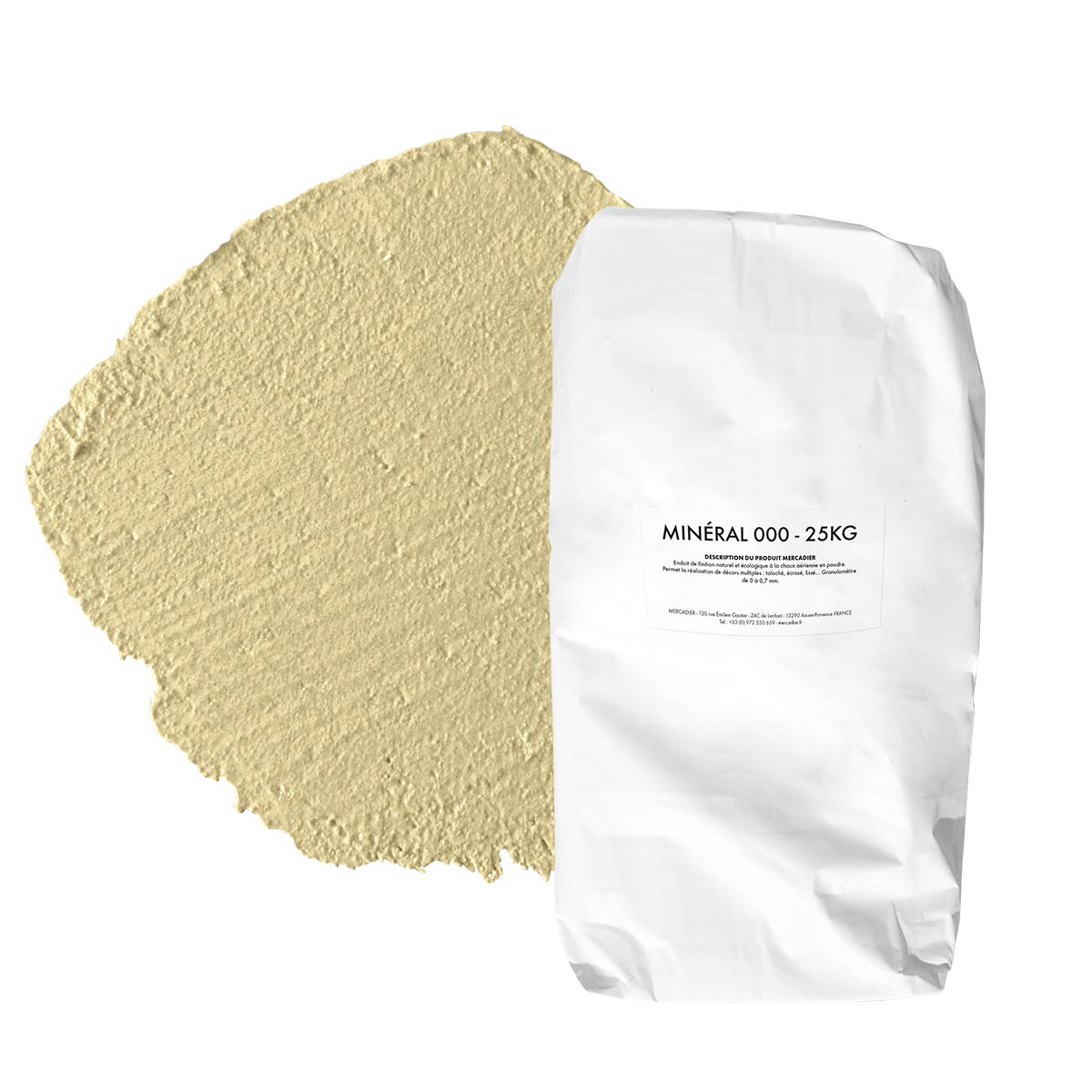 Enduit de Chaux Naturelles - Minéral 000 - Couleur  FADA