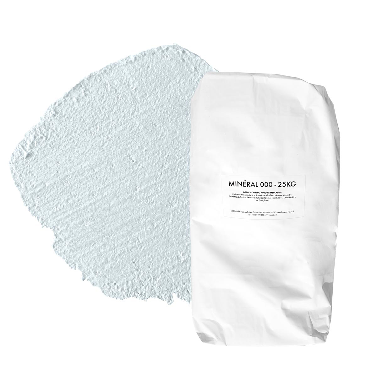 Enduit de Chaux Naturelles - Minéral 000 - Couleur  MINOT