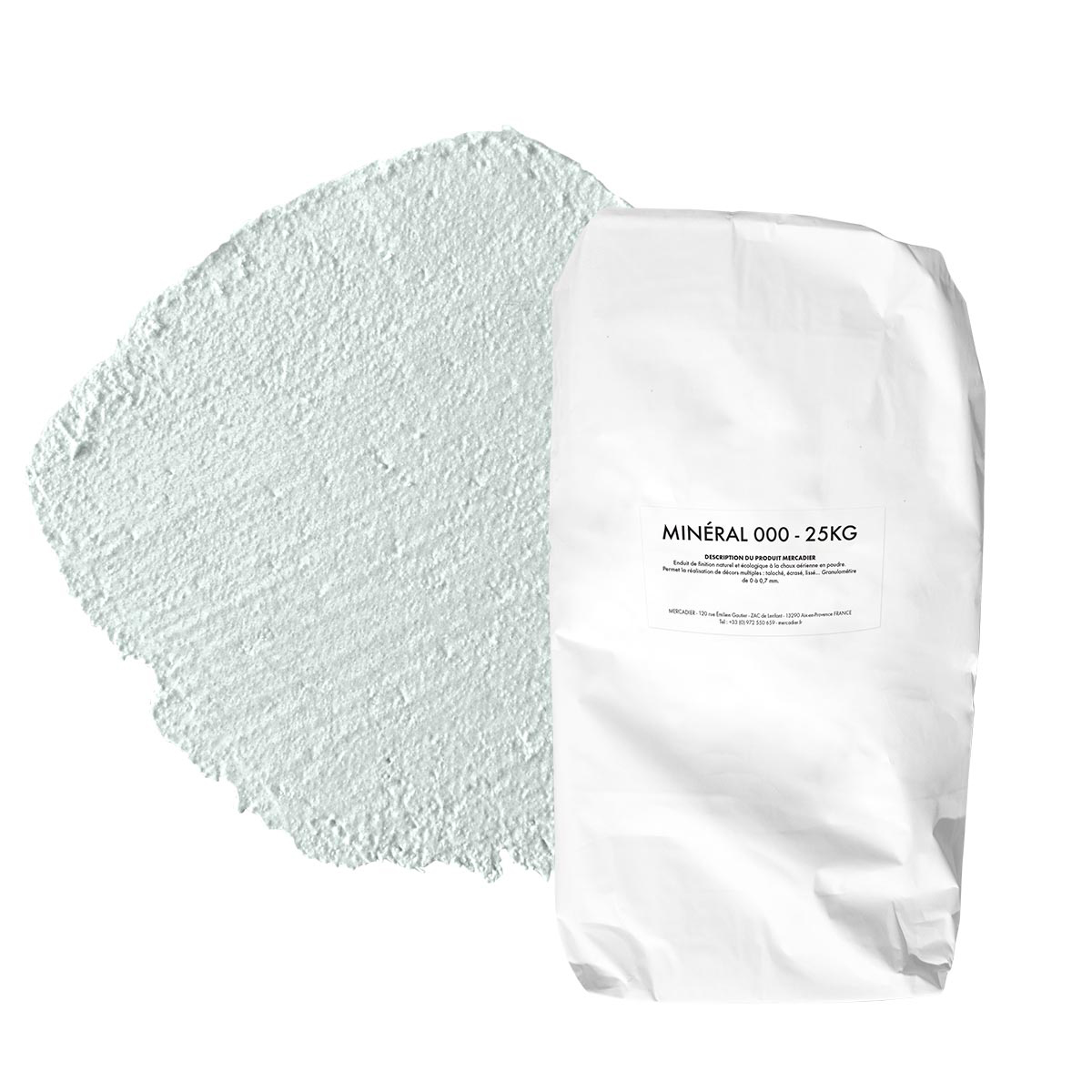 Enduit de Chaux Naturelles - Minéral 000 - Couleur  PESCADOU