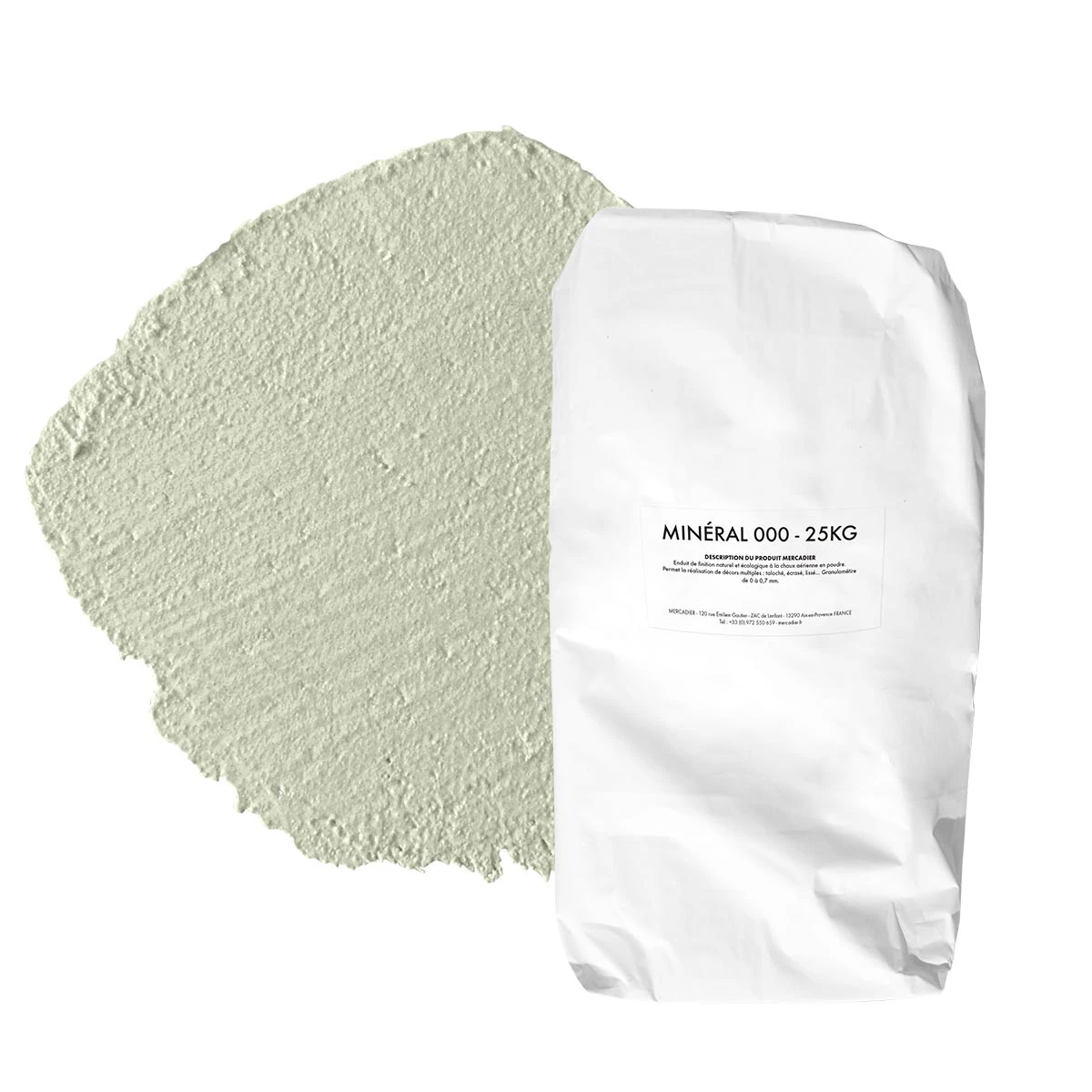 Enduit de Chaux Naturelles - Minéral 000 - Couleur  ZOU