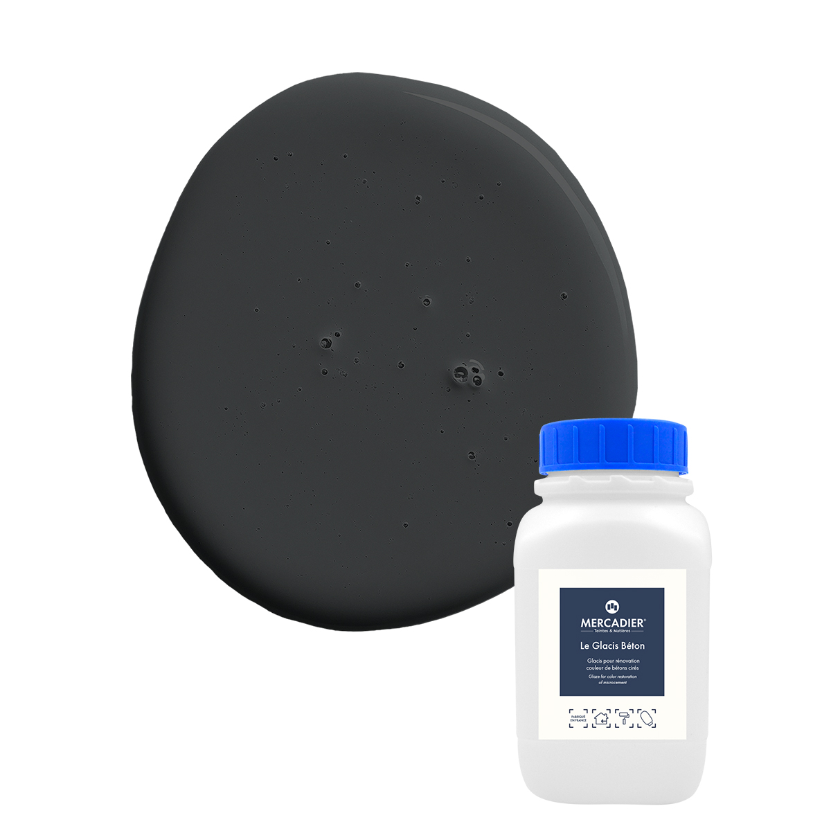 Glacis Béton  - Couleur NOIR EXTR