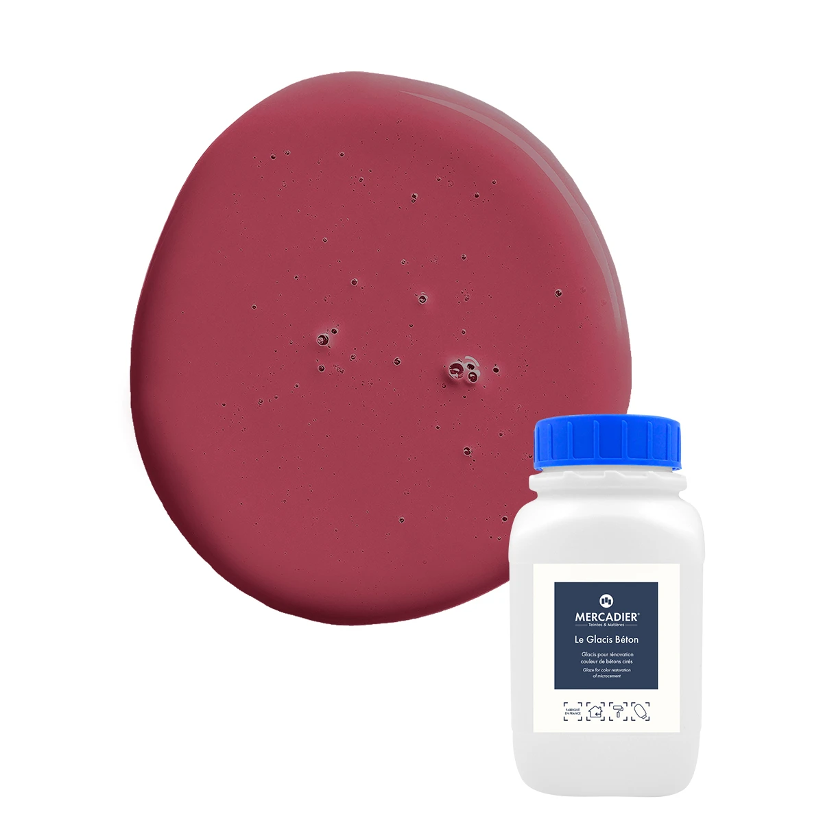 Glacis Béton  - Couleur PRUNE