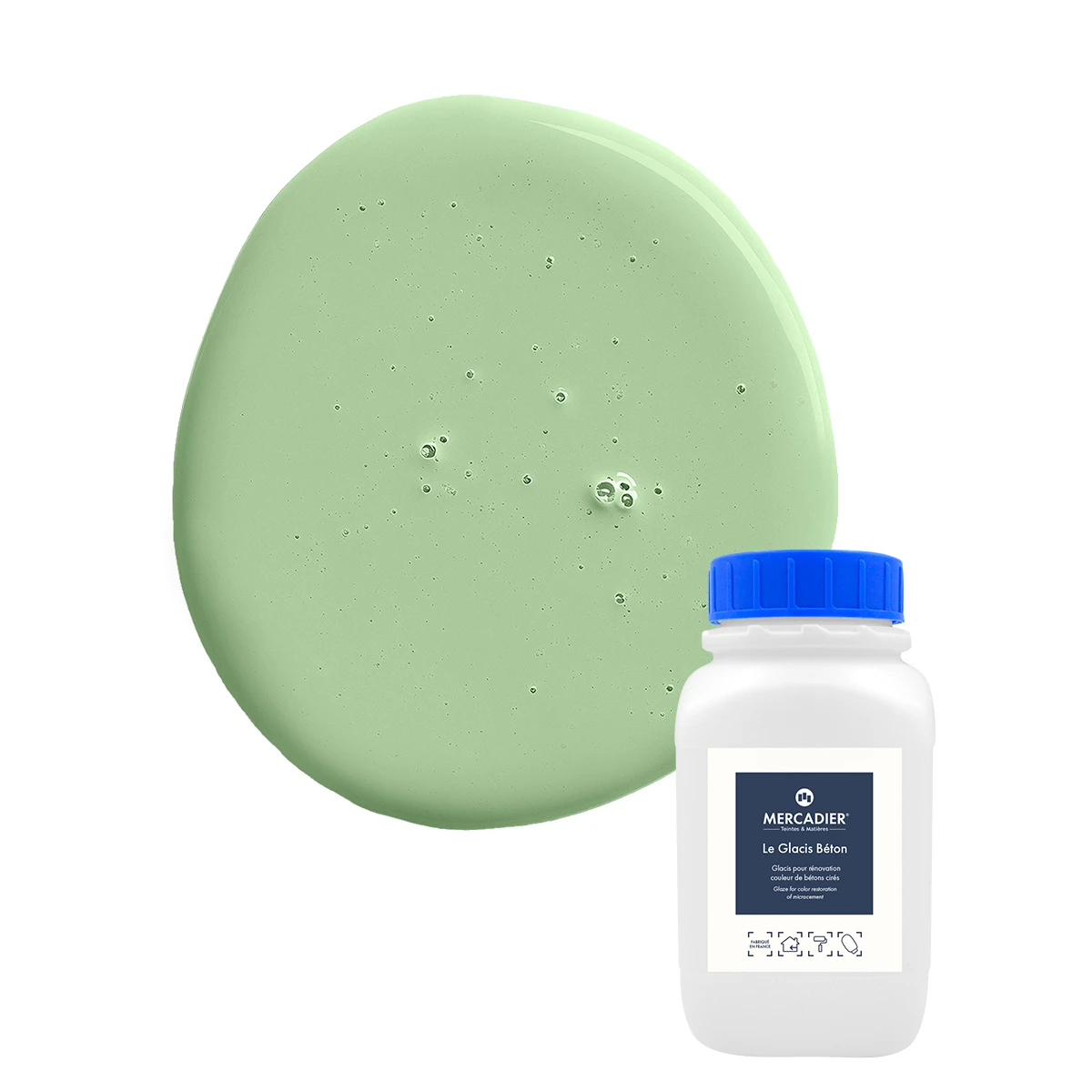 Glacis Béton  - Couleur WASABI