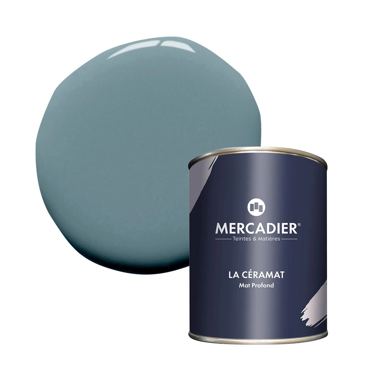 Peinture - La Céramat - Mat Profond - Couleur GOLFE CLAIR