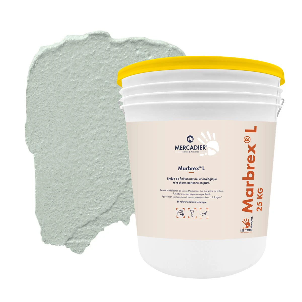 Enduit de Chaux Naturelles - Marbrex L - Couleur BIMONT