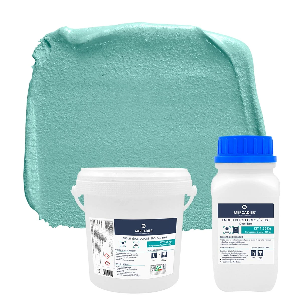 Enduit Béton Coloré - EBC - Couleur TÜRKIS