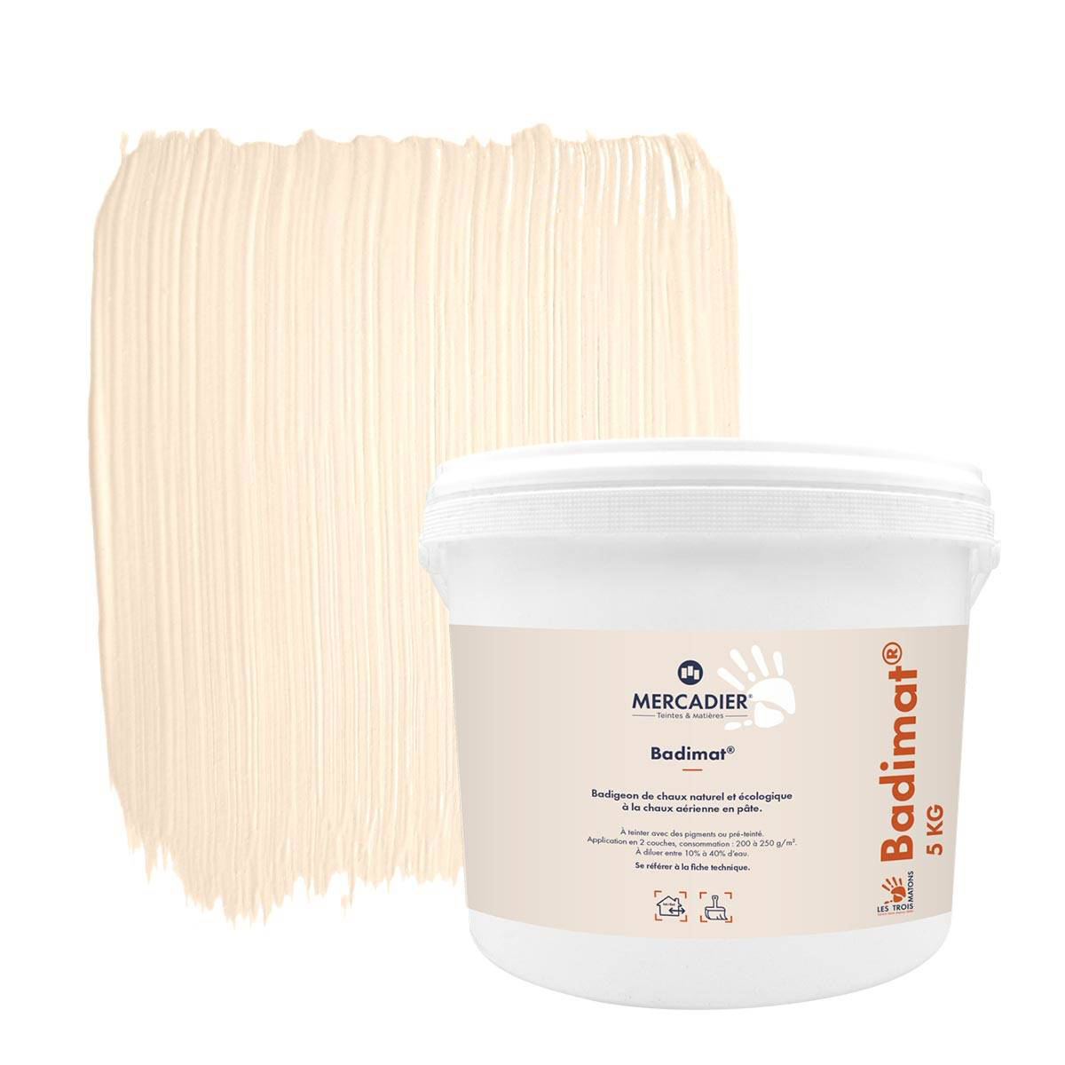 Badigeon de Chaux Badimat - Couleur CALISSON