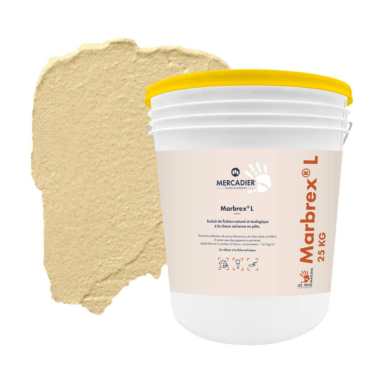 Enduit de Chaux Naturelles - Marbrex L - Couleur BARIGOULE