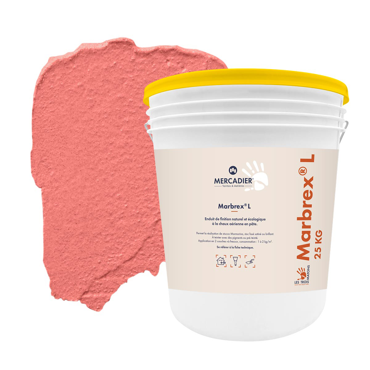 Enduit de Chaux Naturelles - Marbrex L - Couleur CAGOLE