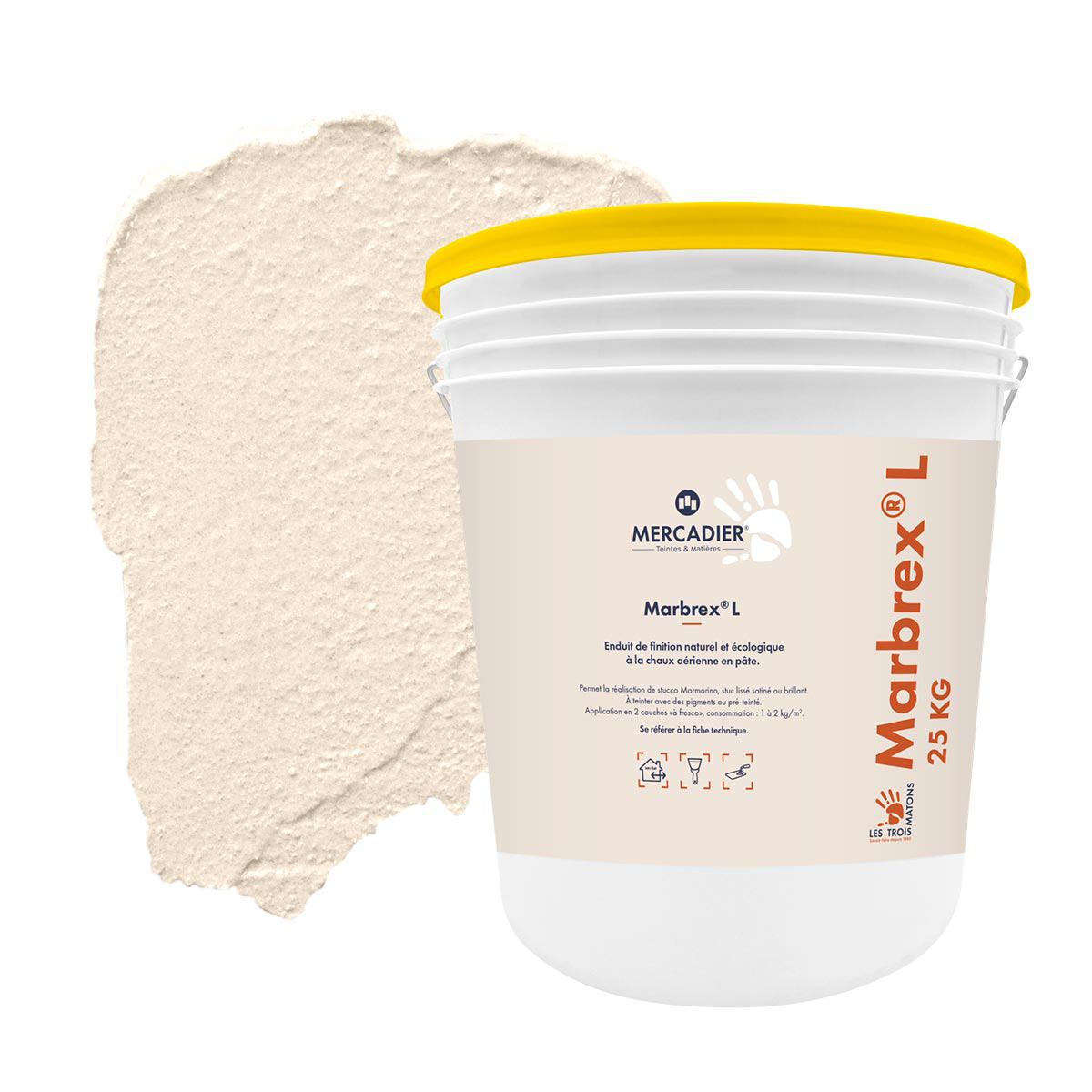 Enduit de Chaux Naturelles - Marbrex L - Couleur CALISSON