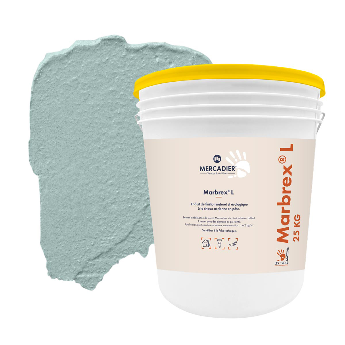 Enduit de Chaux Naturelles - Marbrex L - Couleur CANAILLE