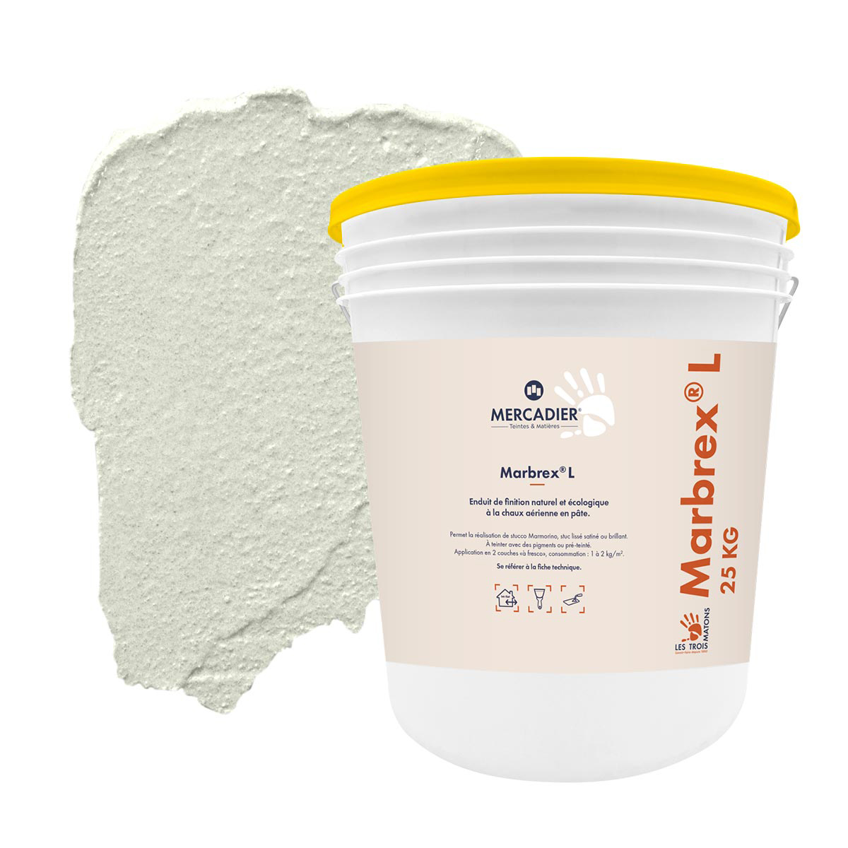 Enduit de Chaux Naturelles - Marbrex L - Couleur SORMIOU