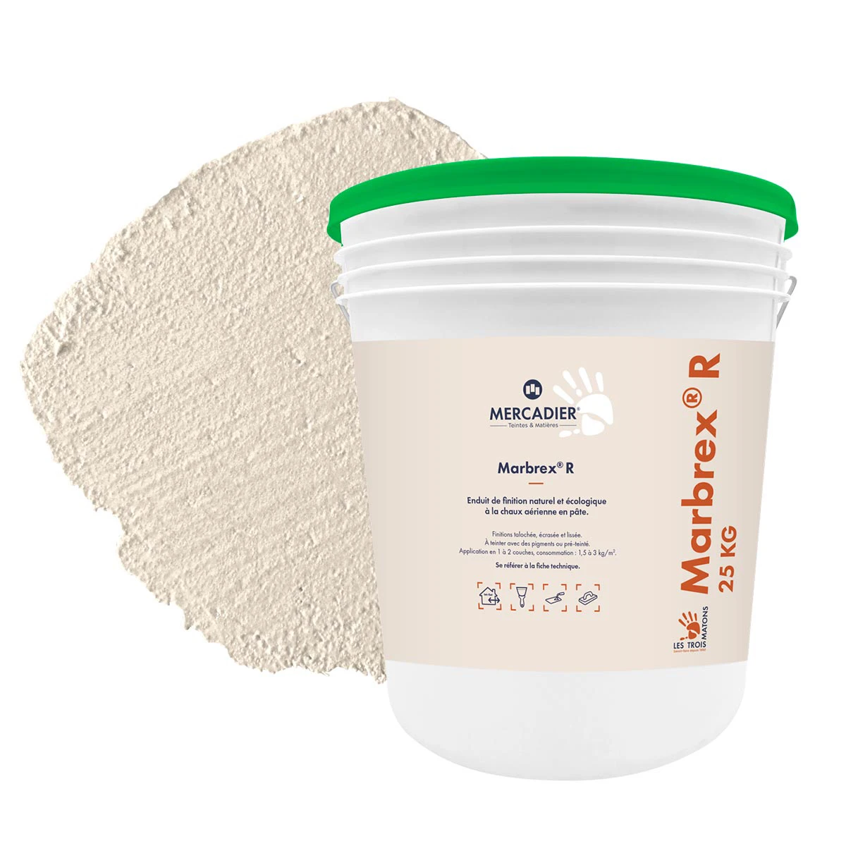 Enduit de Chaux Naturelles - Marbrex R - Couleur BOUCAN