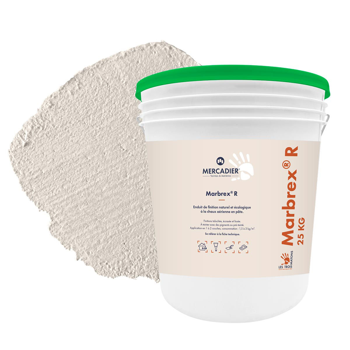 Enduit de Chaux Naturelles - Marbrex R - Couleur BONNE MÈRE