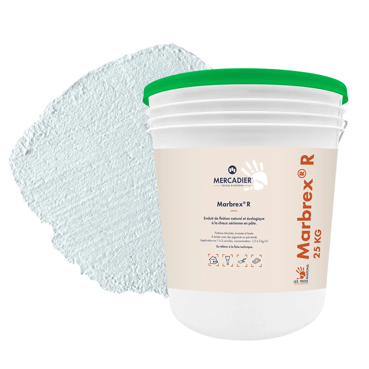 Enduit de Chaux Naturelles - Marbrex R - Couleur MINOT