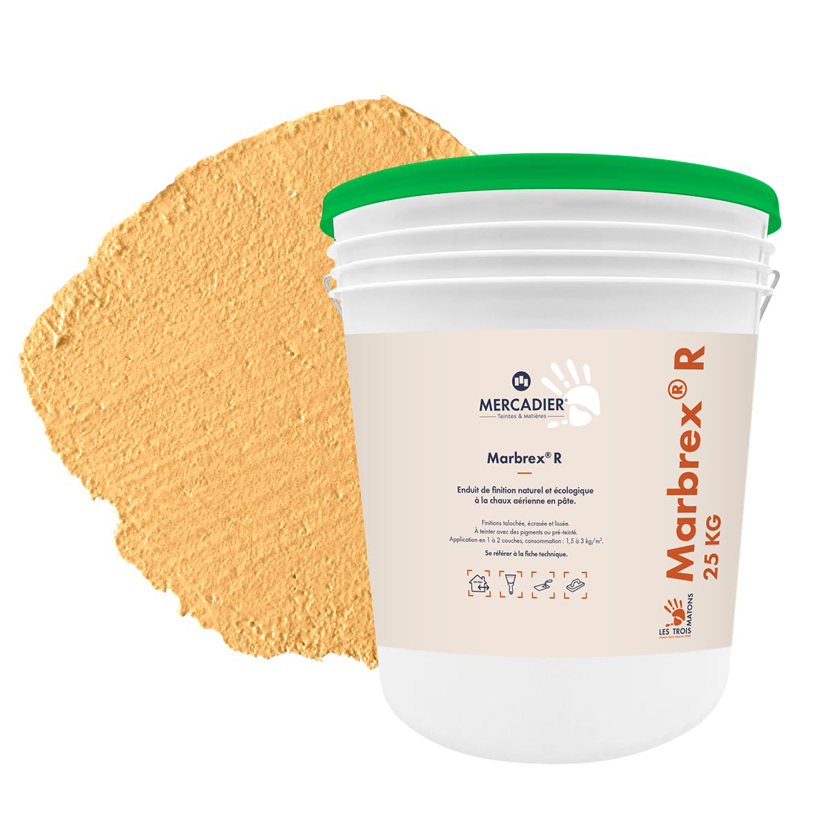 Enduit de Chaux Naturelles - Marbrex R - Couleur PASTAGA