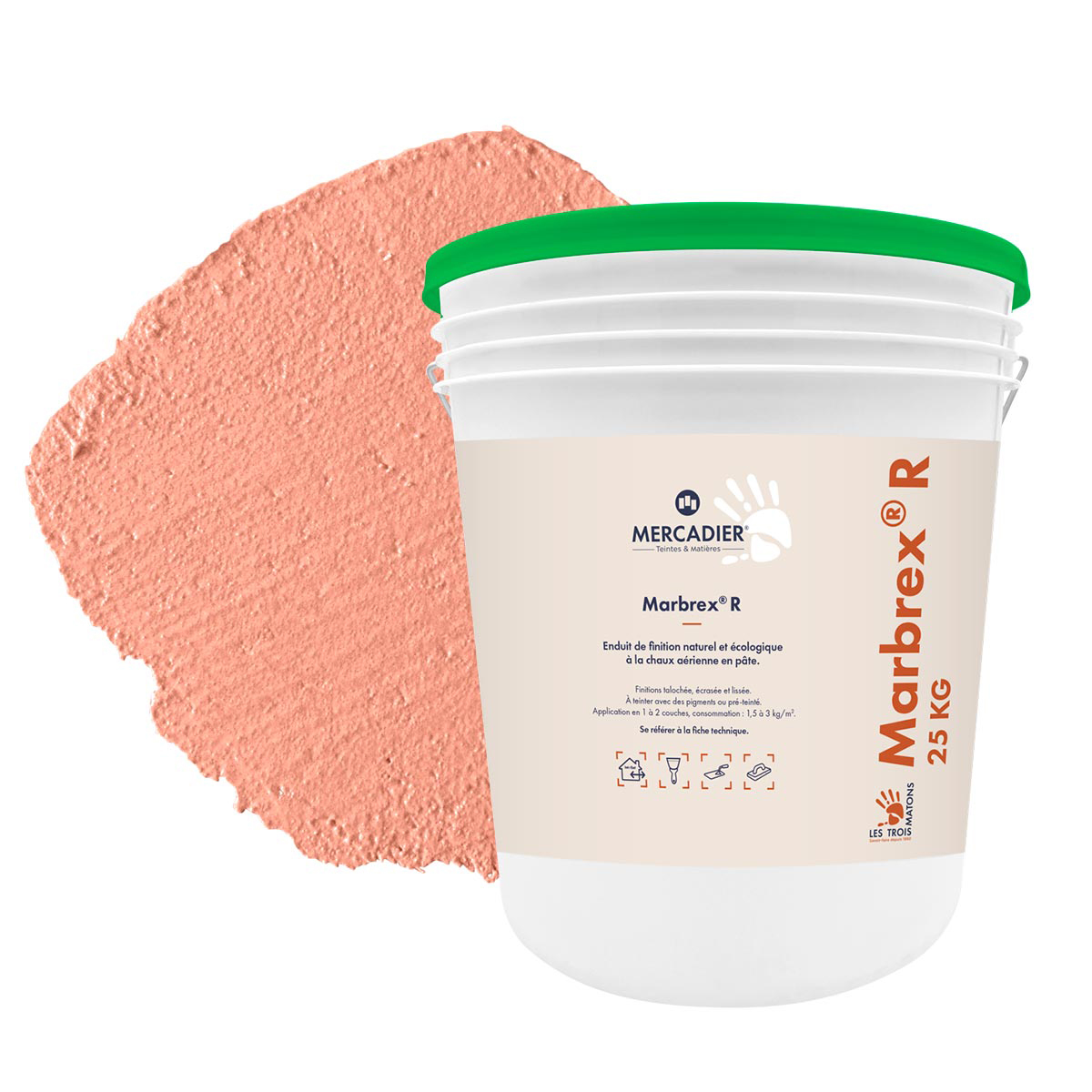 Enduit de Chaux Naturelles - Marbrex R - Couleur PAUL