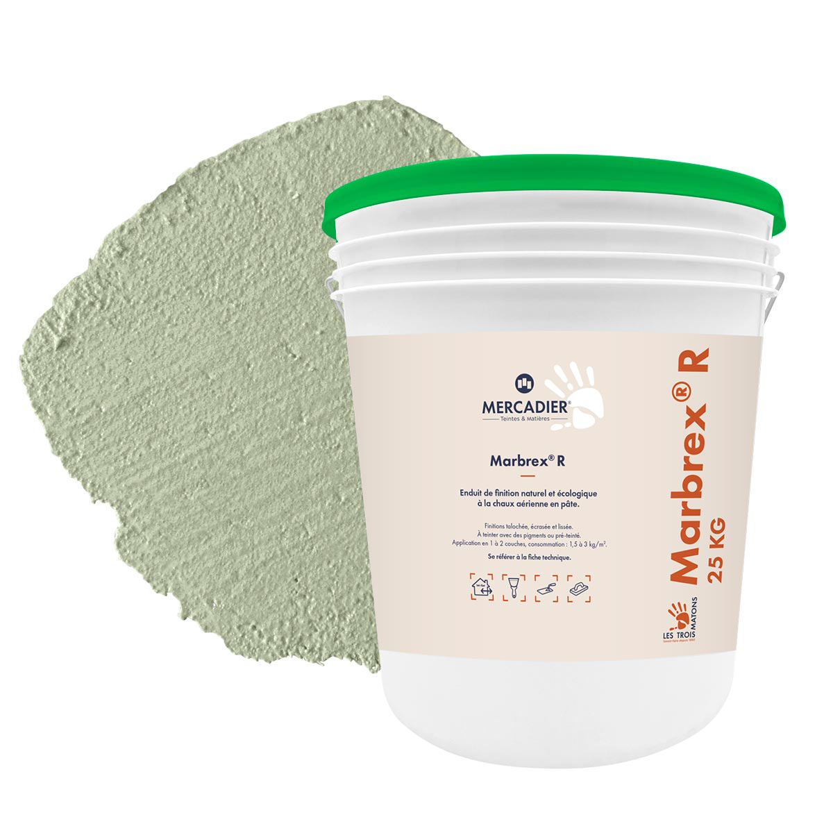 Enduit de Chaux Naturelles - Marbrex R - Couleur SARRIETTE