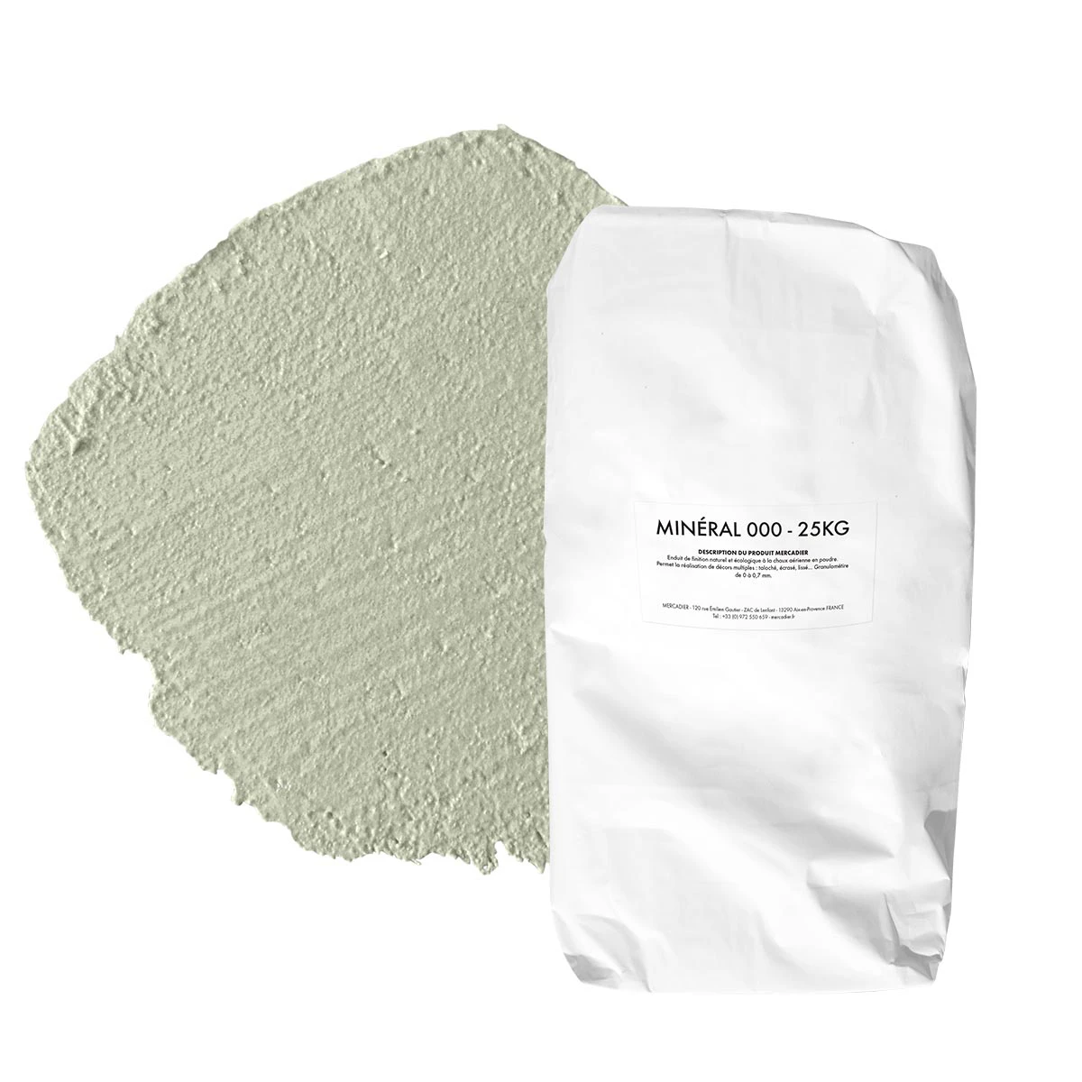 Enduit de Chaux Naturelles - Minéral 000 - Couleur OULIVIÉ
