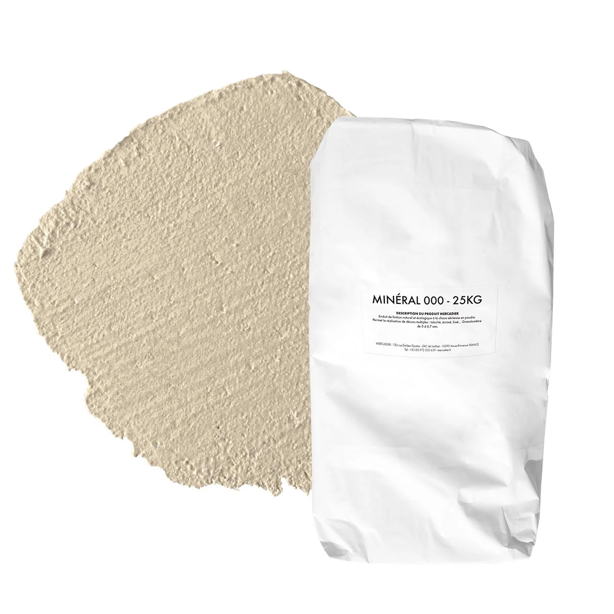 Enduit de Chaux Naturelles - Minéral 000 - Couleur  STOQUEFICHE