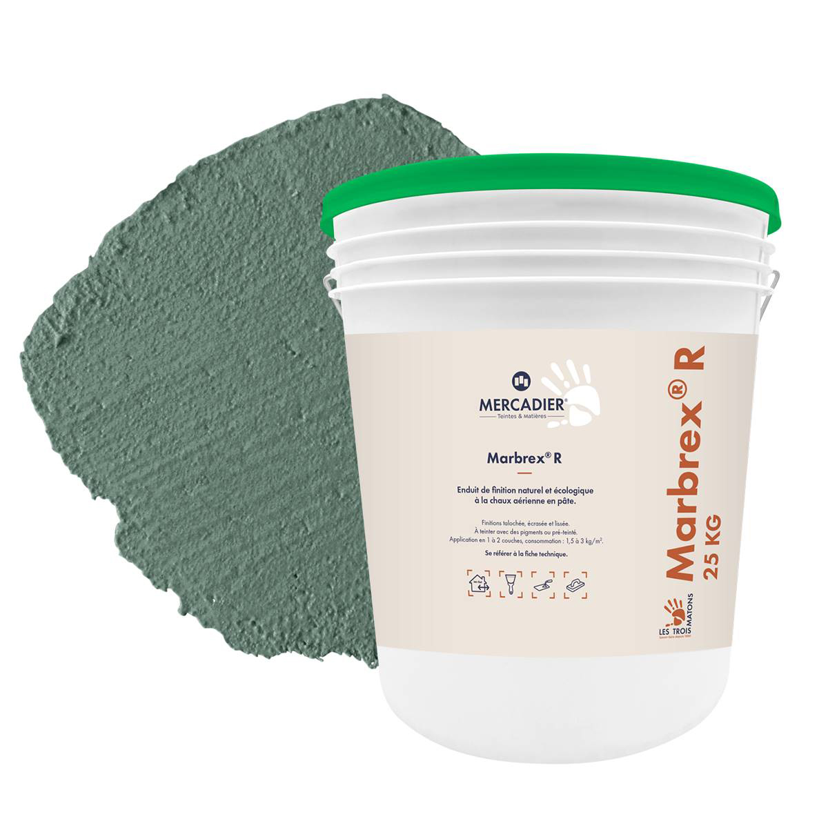 Enduit de Chaux Naturelles - Marbrex R - Couleur FIGUIER