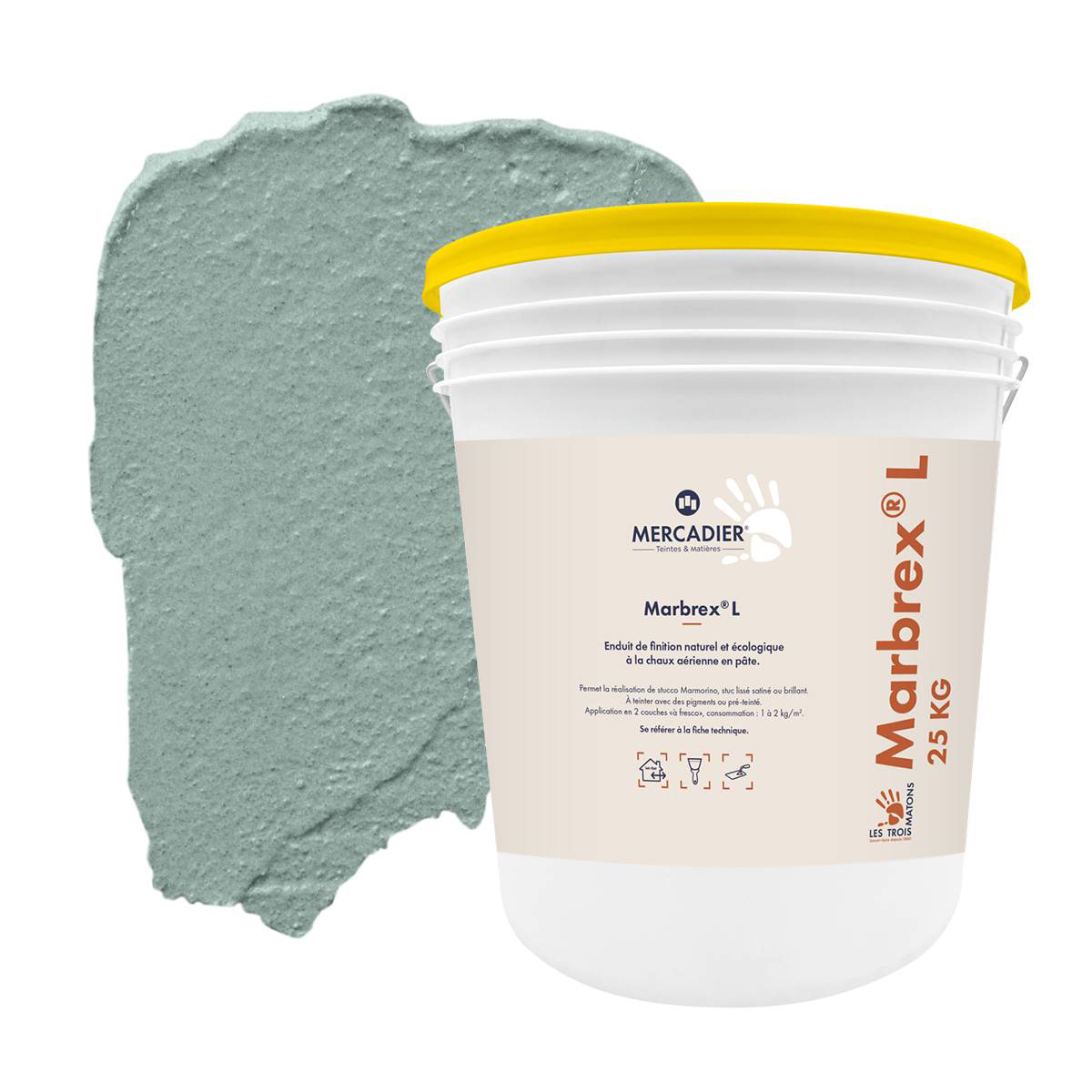 Enduit de Chaux Naturelles - Marbrex L - Couleur TREMPETTE