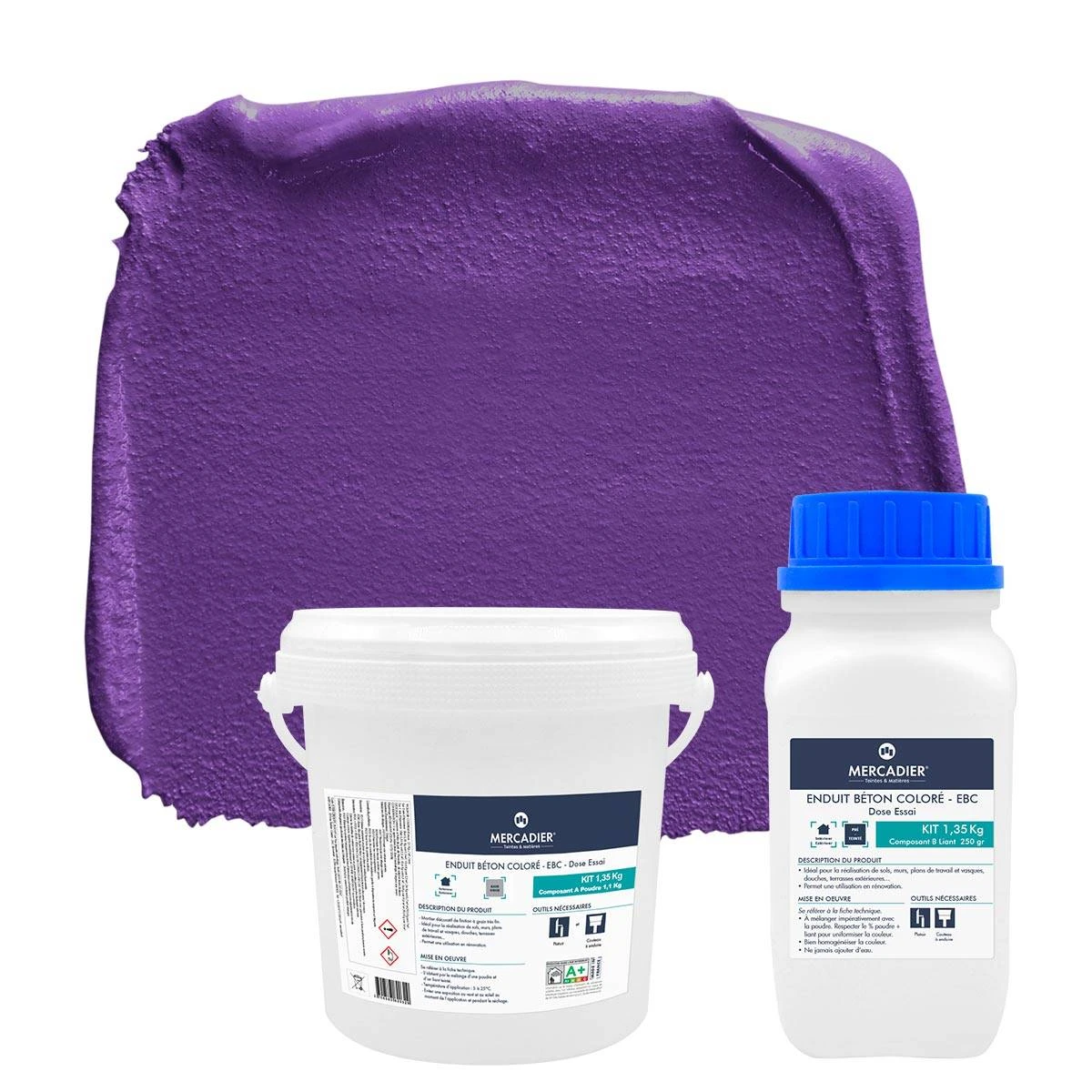 Enduit Béton Coloré - EBC - Couleur BOUDOIR