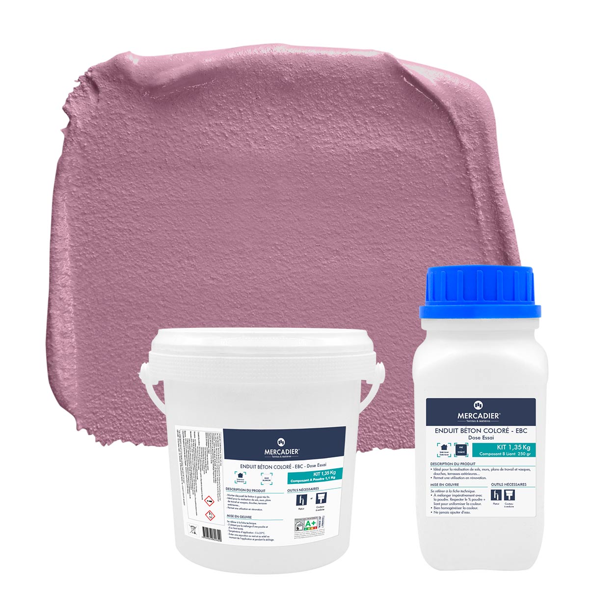 Enduit Béton Coloré - EBC - Couleur RAISIN