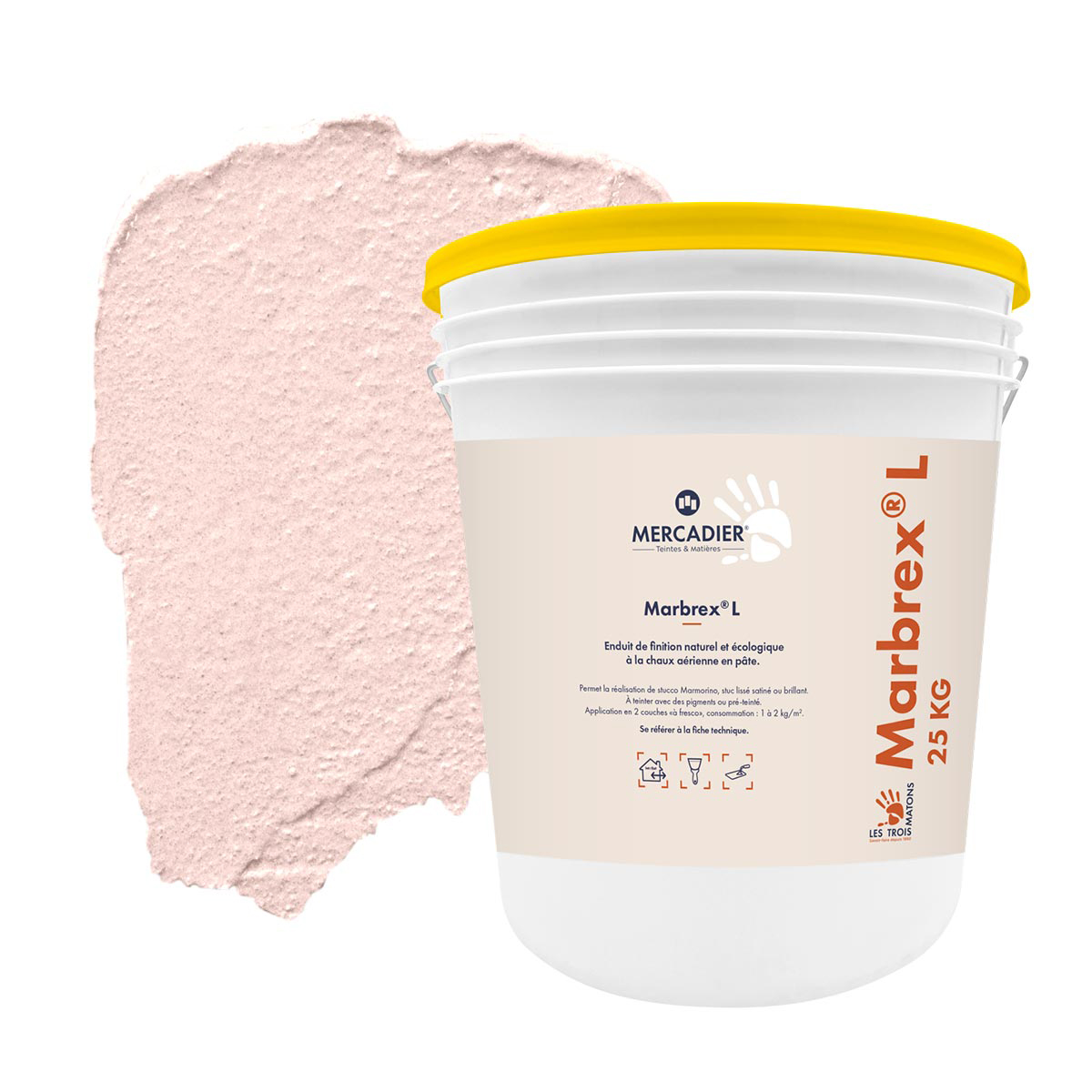 Marbrex® L - Couleur Boulégan - 25 kg - Enduit de chaux - Pigments Poudre