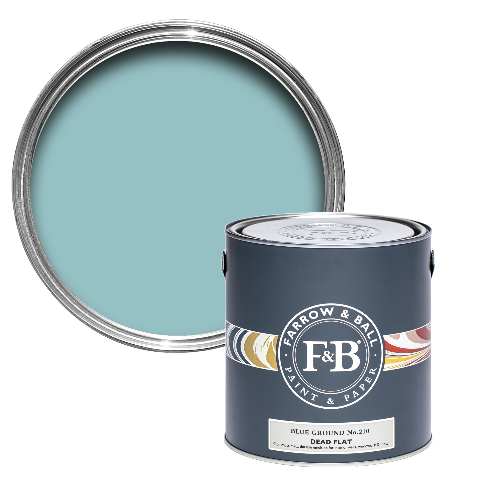 Peinture Dead Flat - Ultra Mat - Couleur  210 BLUE GROUND - 2L