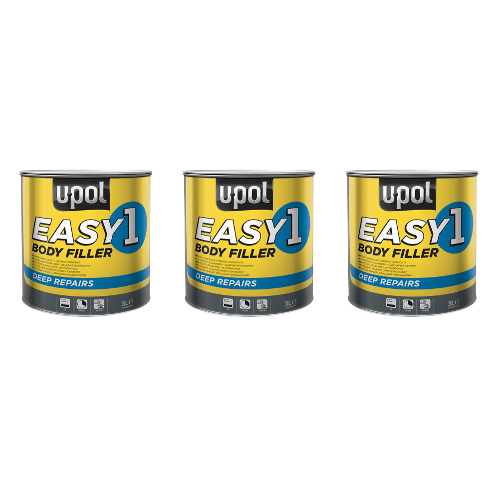 4 X U-POL Fantastc Polyester Body Fller 3L UPOL Wth A BPO Hardener