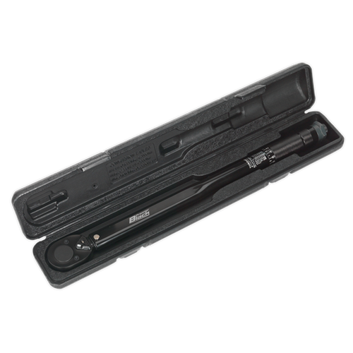 SEALEY Micrometer Torque Wrench 1/2"Sq Dr Calibrated Black S SEALEY Micrometer Torque Wrench 1/2"Sq Dr Calibrated Black S