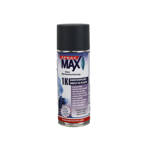 SPRAYMAX 1K PLASTICS SPRAY DTP BLACK 400ML SPRAYMAX 1K PLASTICS SPRAY DTP BLACK 400ML