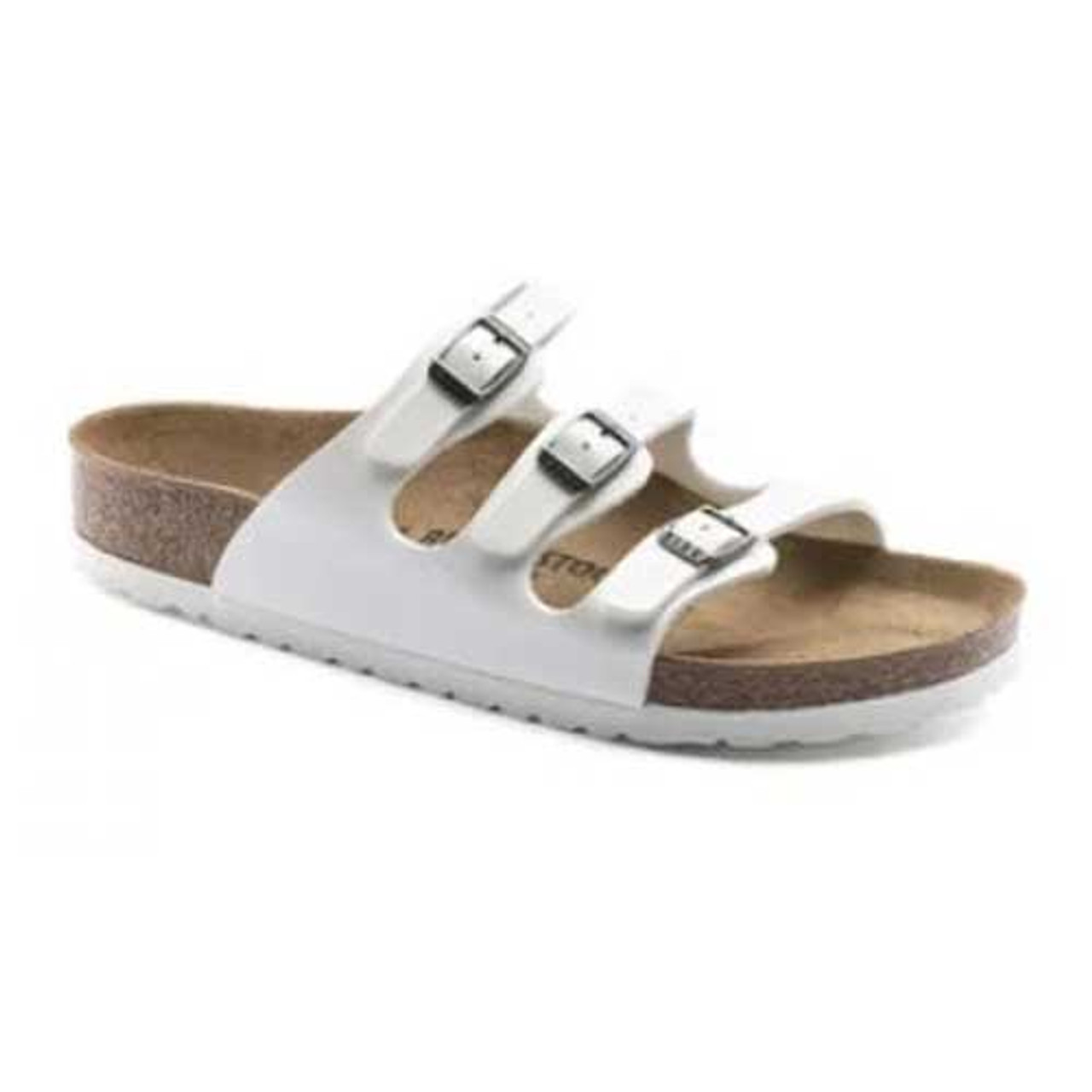 birkenstock florida white leather