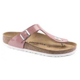 BIRKENSTOCK - GIZEH BIRKO-FLOR PATENT OLD ROSE